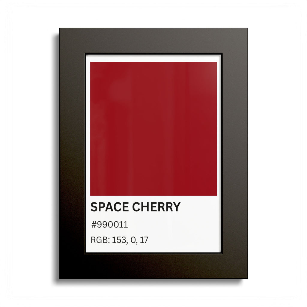 Red Color Swatch 'Space Cherry' Poster