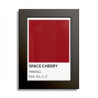Red Color Swatch 'Space Cherry' Poster