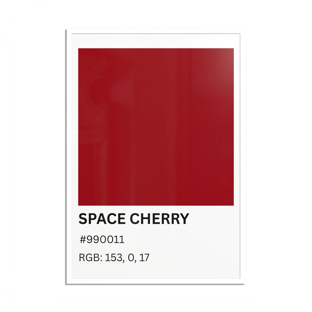 Red Color Swatch 'Space Cherry' Poster