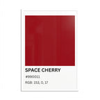 Red Color Swatch 'Space Cherry' Poster
