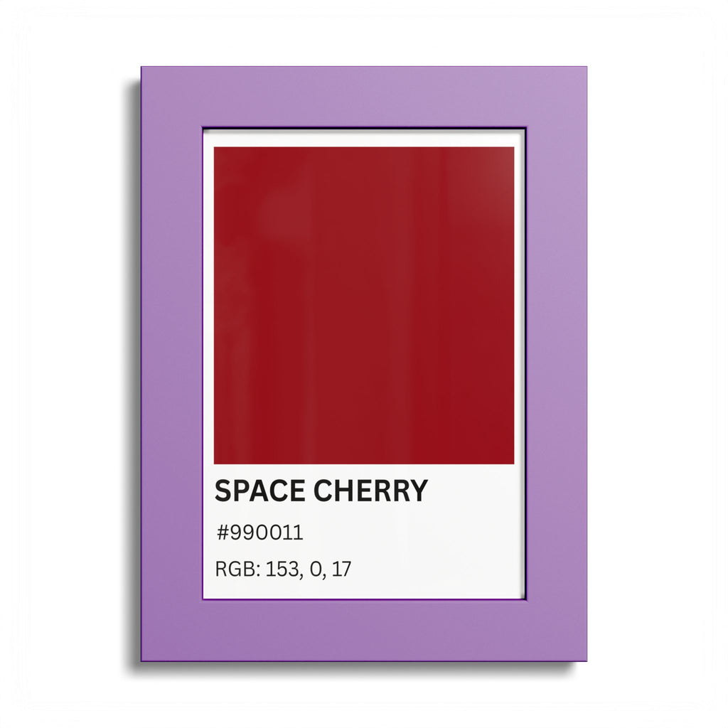 Red Color Swatch 'Space Cherry' Poster