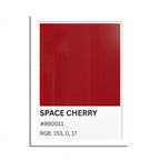 Red Color Swatch 'Space Cherry' Poster