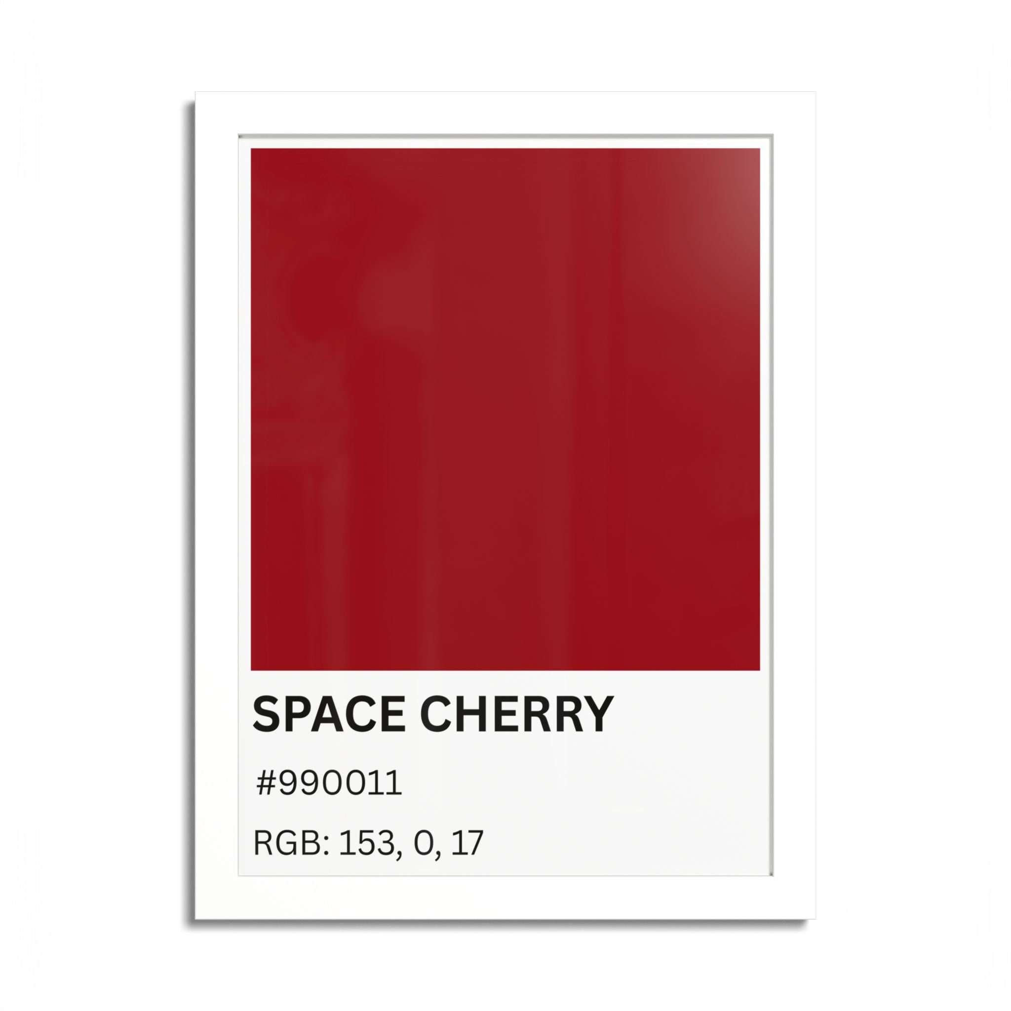 Red Color Swatch 'Space Cherry' Poster