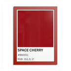 Red Color Swatch 'Space Cherry' Poster