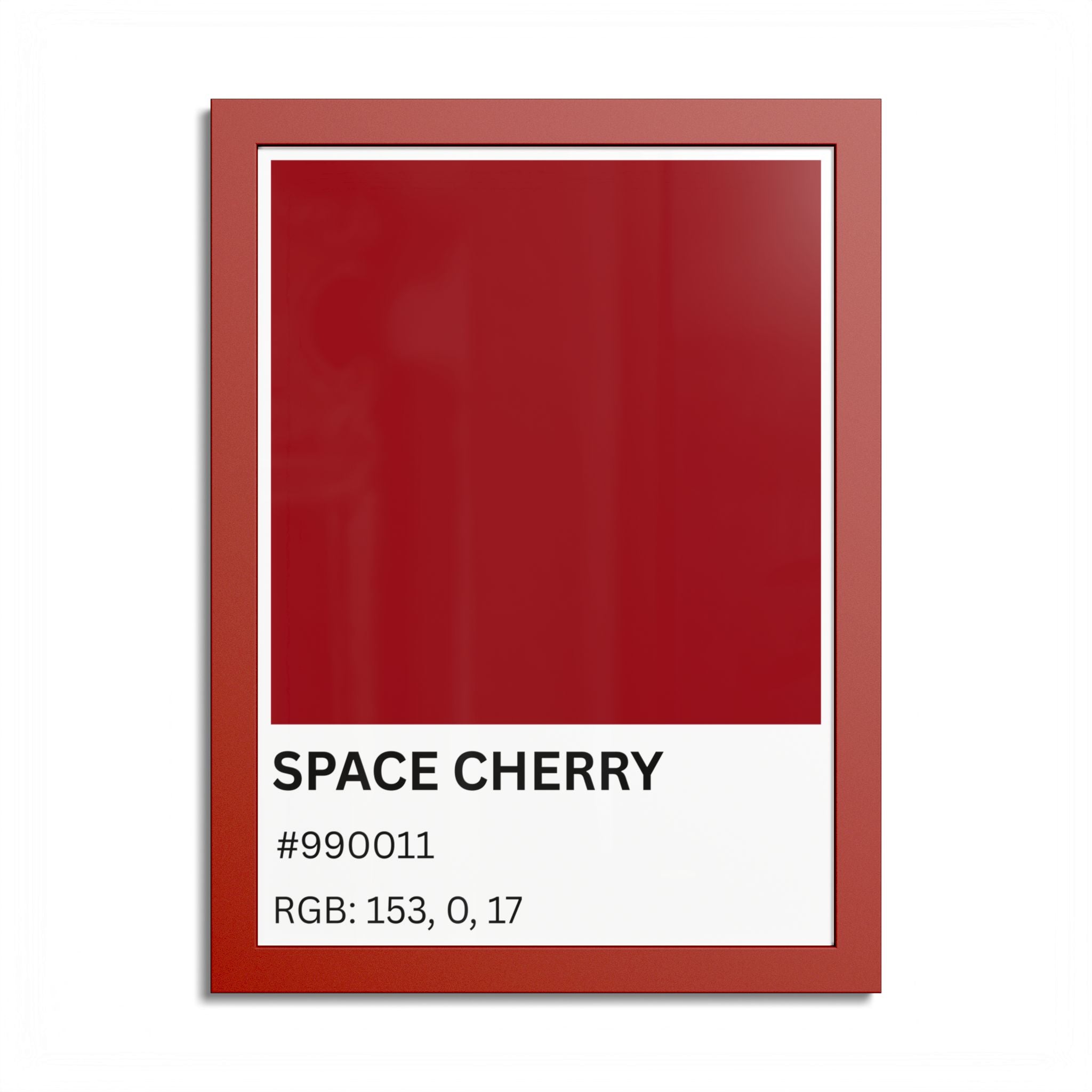 Red Color Swatch 'Space Cherry' Poster