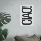 CIAO! Minimalist Typography Poster