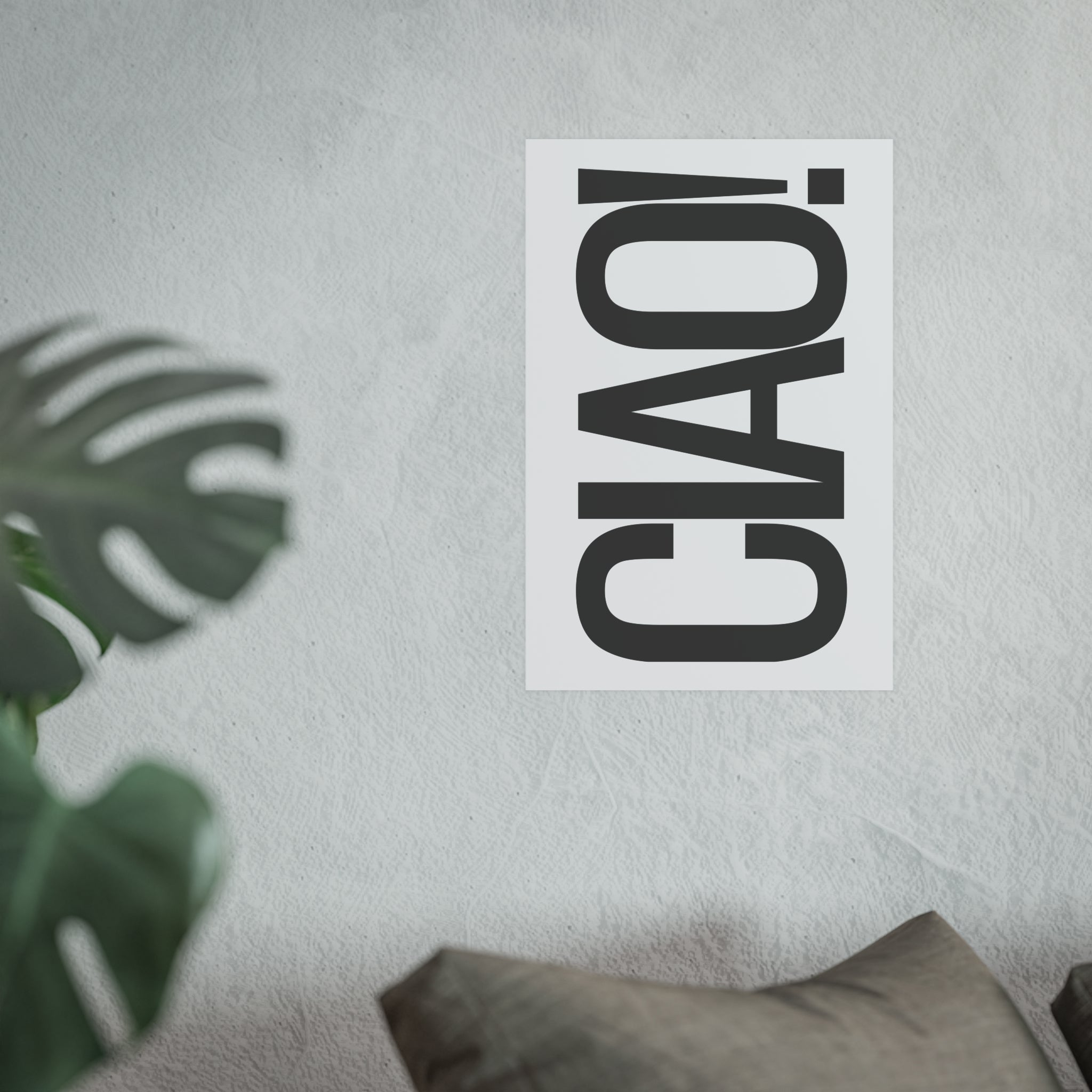 CIAO! Minimalist Typography Poster
