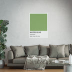 Muted Olive Color Poster