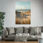 Coastal Dune Grasses Poster — Beach Photography Print (Satin & Archival Matte)