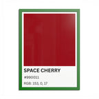 Red Color Swatch 'Space Cherry' Poster