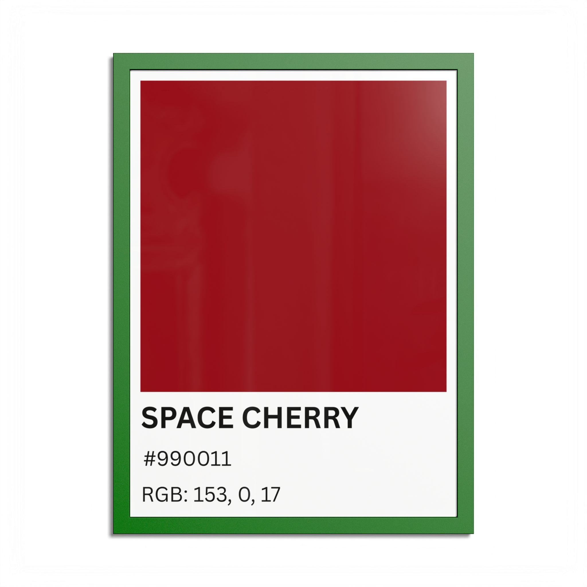 Red Color Swatch 'Space Cherry' Poster