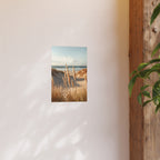 Coastal Dune Grasses Poster — Beach Photography Print (Satin & Archival Matte)
