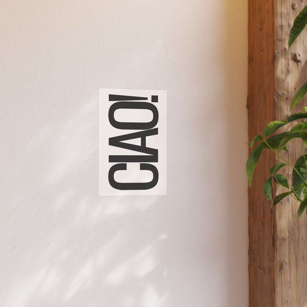 CIAO! Minimalist Typography Poster