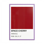 Red Color Swatch 'Space Cherry' Poster
