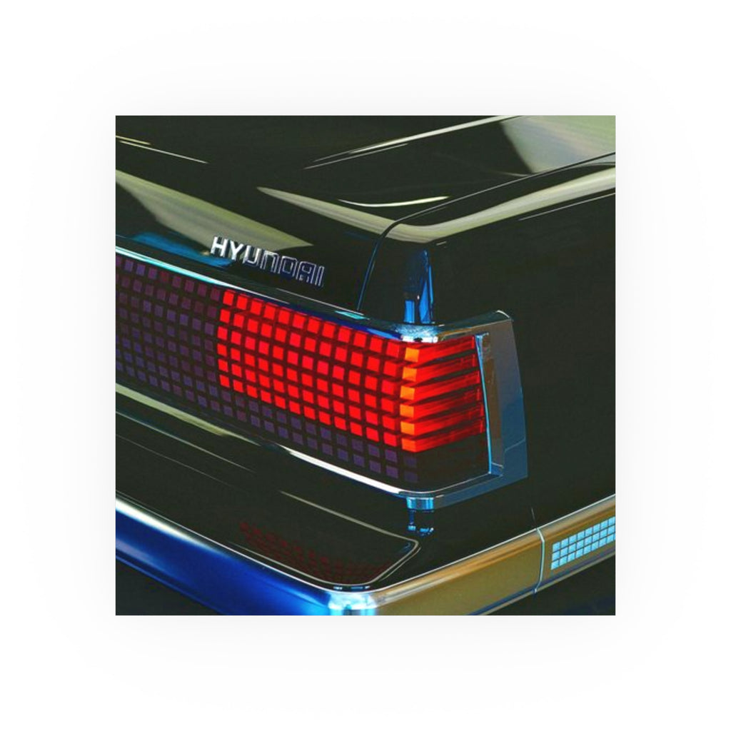 Automotive Retro Car Tail Light Poster