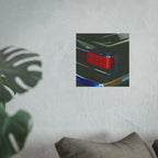 Automotive Retro Car Tail Light Poster