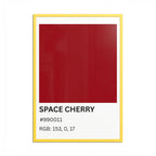 Red Color Swatch 'Space Cherry' Poster