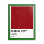 Red Color Swatch 'Space Cherry' Poster