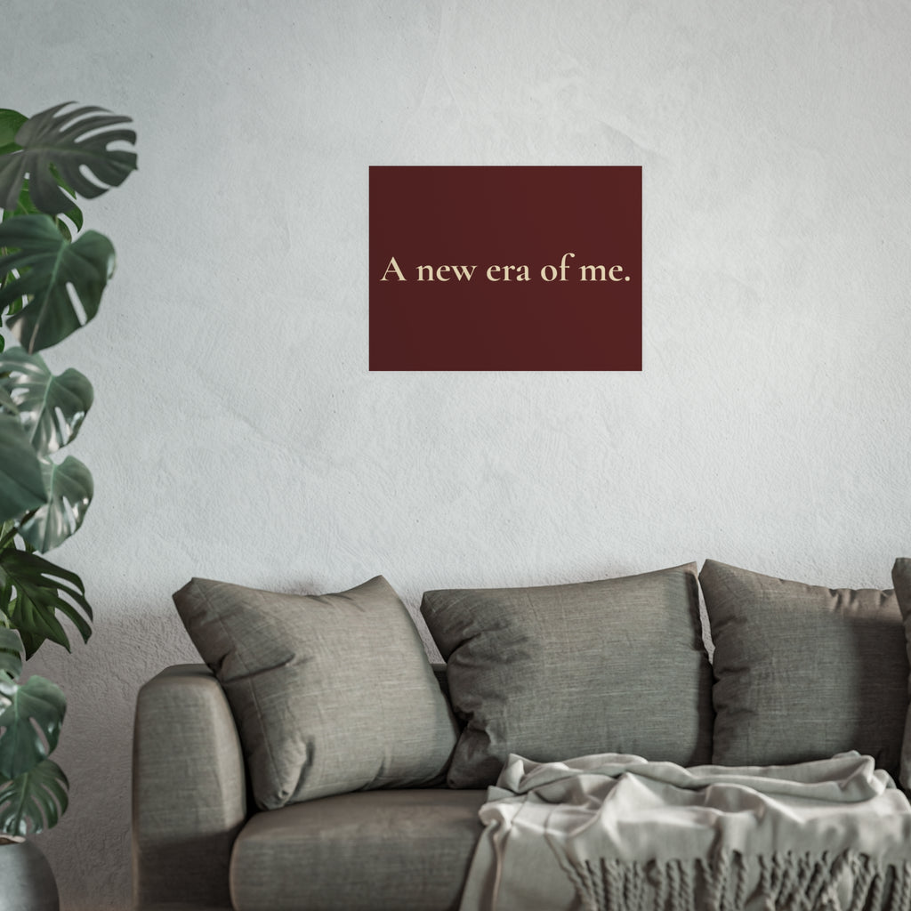 A New Era of Me Poster — Minimalist Inspirational Wall Art