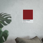 Red Color Swatch 'Space Cherry' Poster