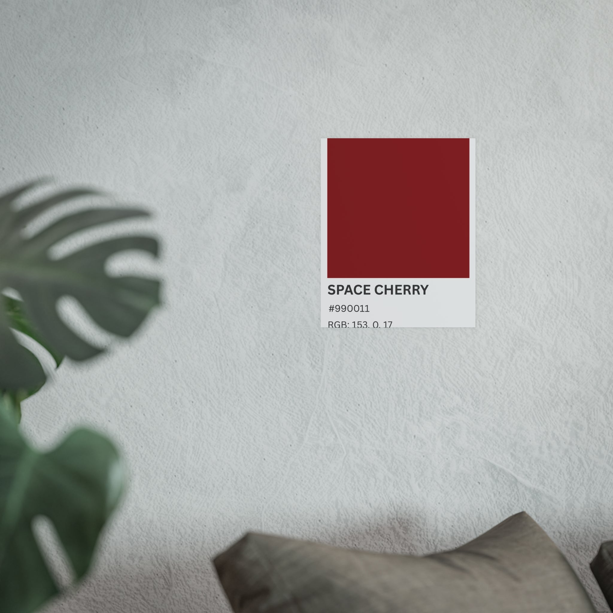 Red Color Swatch 'Space Cherry' Poster