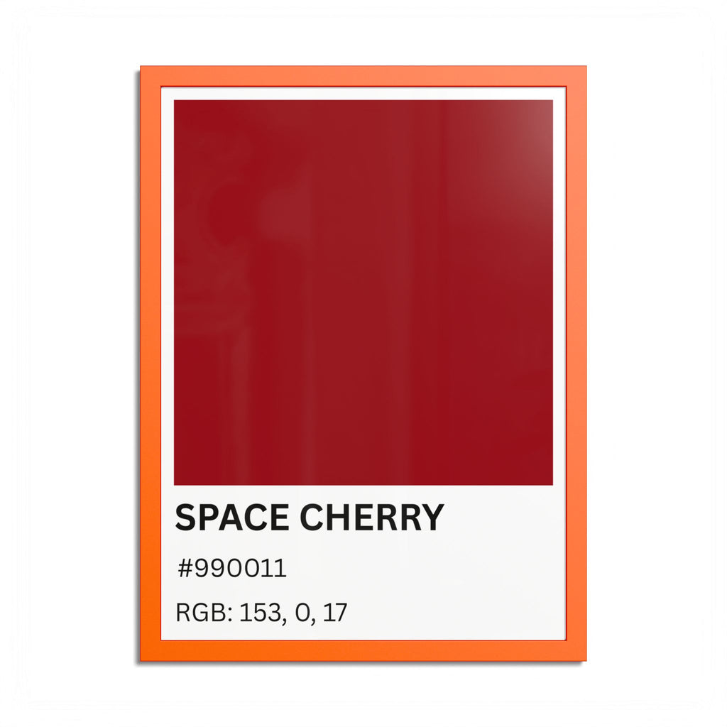 Red Color Swatch 'Space Cherry' Poster
