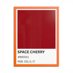 Red Color Swatch 'Space Cherry' Poster