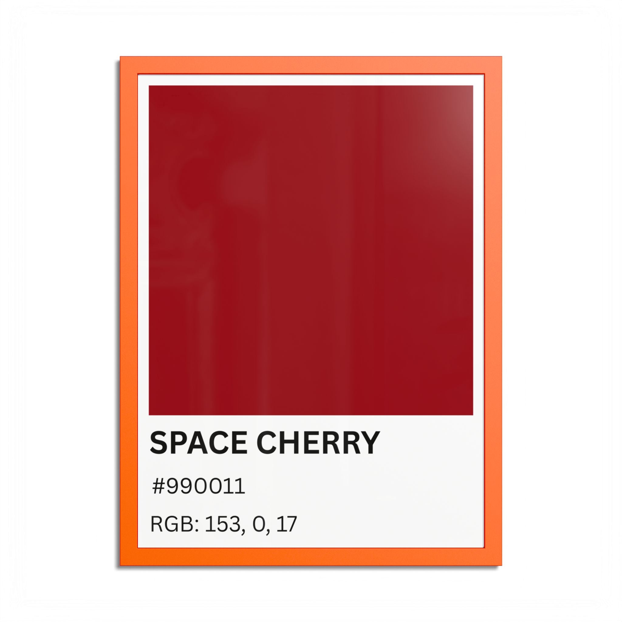 Red Color Swatch 'Space Cherry' Poster