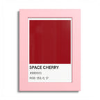 Red Color Swatch 'Space Cherry' Poster