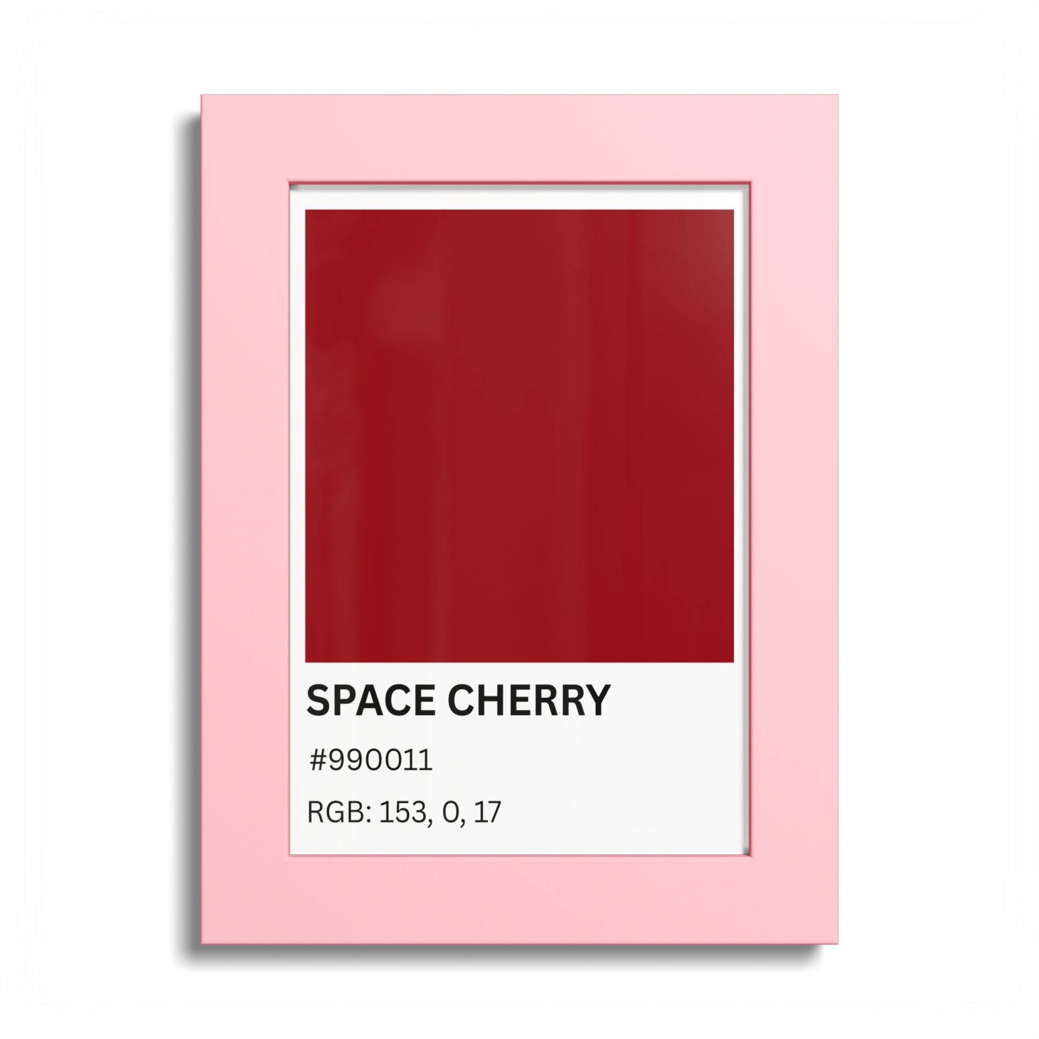 Red Color Swatch 'Space Cherry' Poster