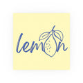 Yellow and Blue Lemon Wall Art Poster