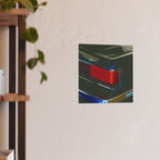Automotive Retro Car Tail Light Poster