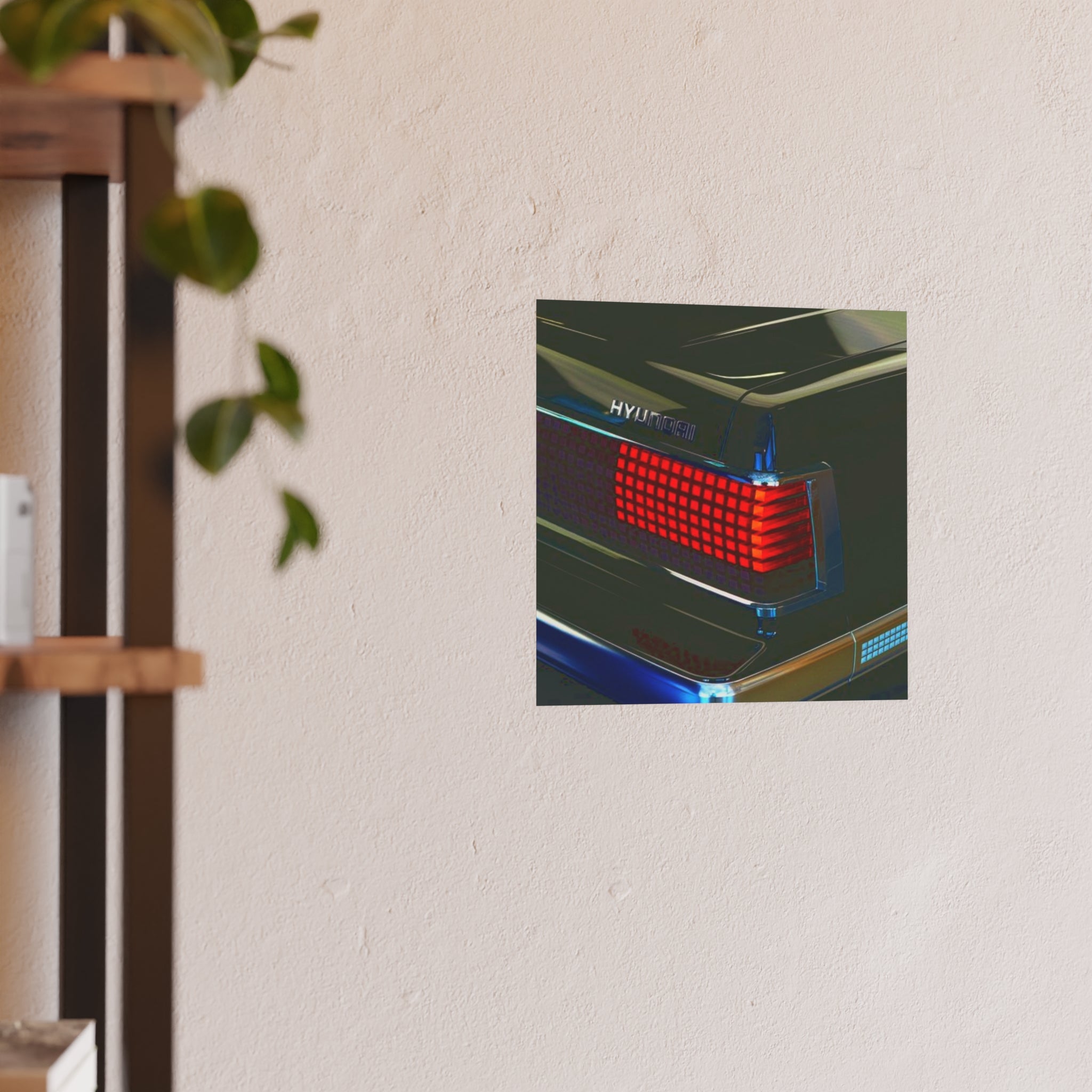 Automotive Retro Car Tail Light Poster