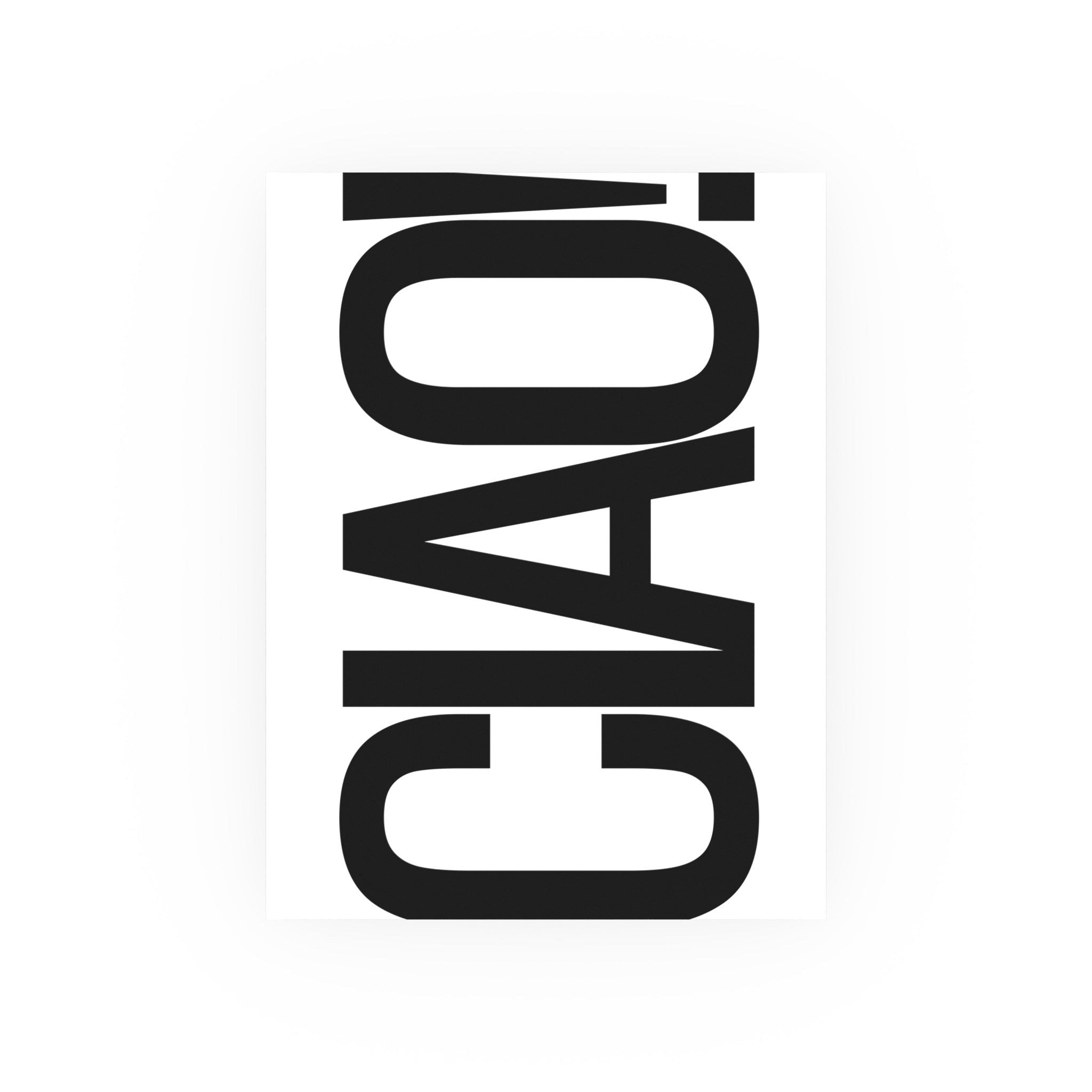 CIAO! Minimalist Typography Poster