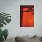 Orange Shower Minimalist Poster