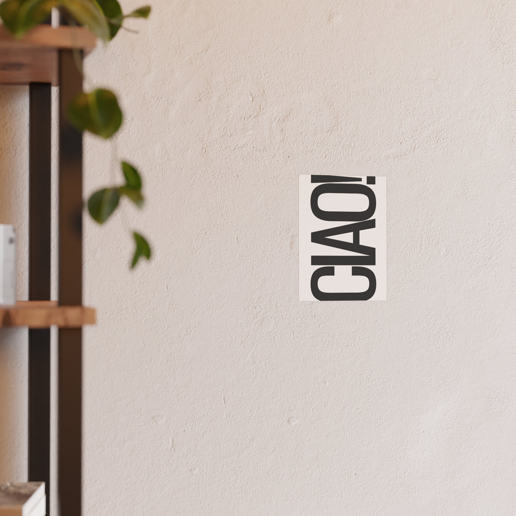 CIAO! Minimalist Typography Poster