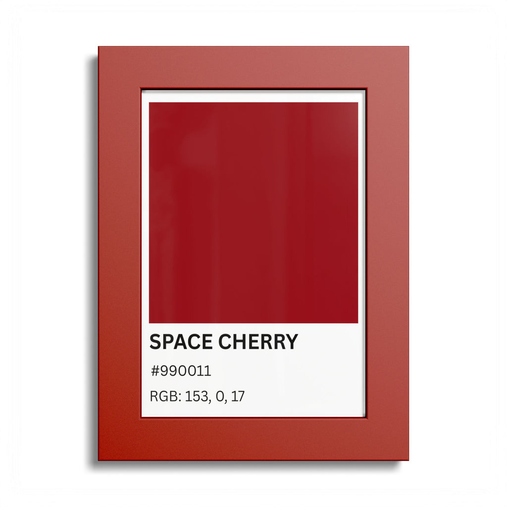 Red Color Swatch 'Space Cherry' Poster