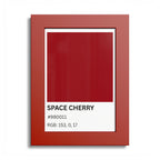 Red Color Swatch 'Space Cherry' Poster