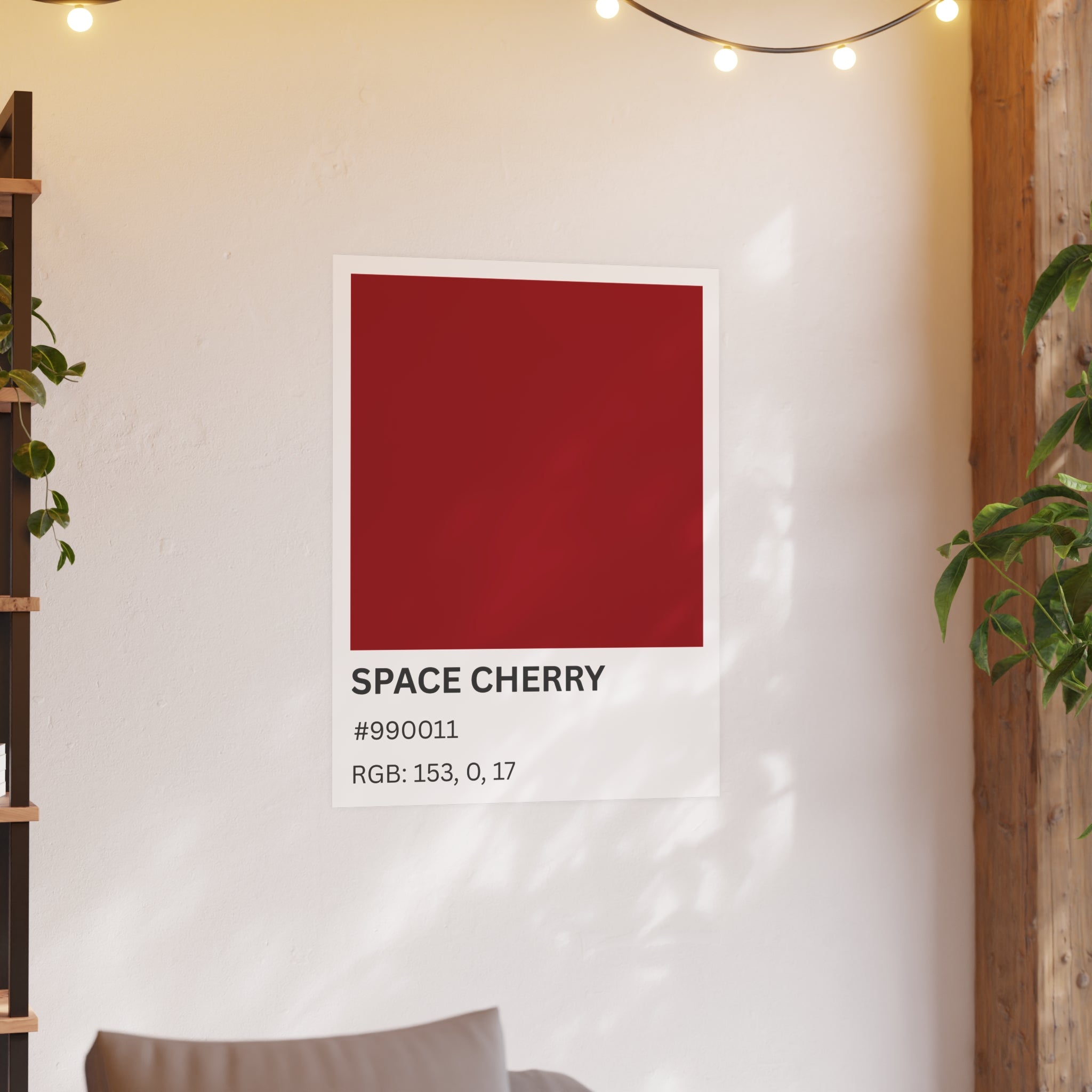 Red Color Swatch 'Space Cherry' Poster