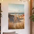 Coastal Dune Grasses Poster — Beach Photography Print (Satin & Archival Matte)