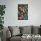 Orange & Cream Floral Sky Poster