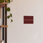 A New Era of Me Poster — Minimalist Inspirational Wall Art
