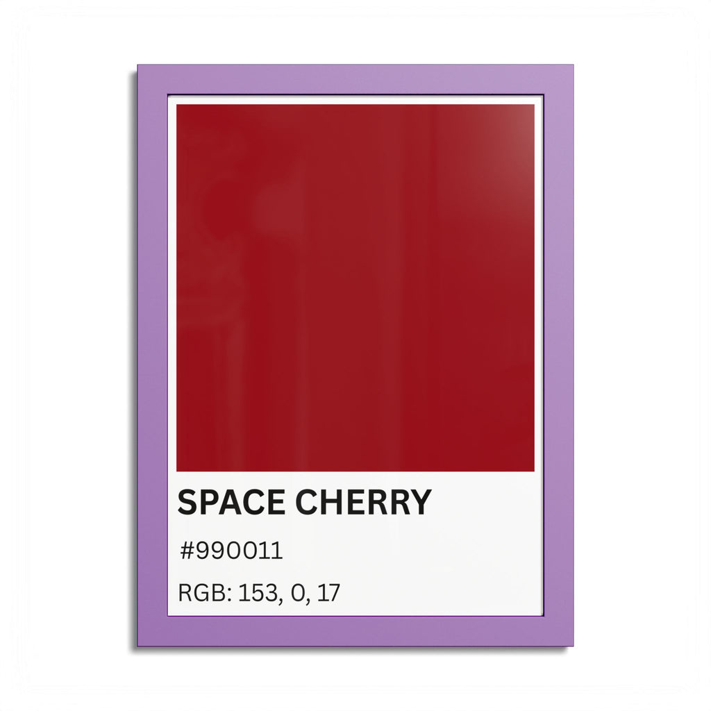 Red Color Swatch 'Space Cherry' Poster