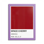 Red Color Swatch 'Space Cherry' Poster