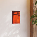 Orange Shower Minimalist Poster