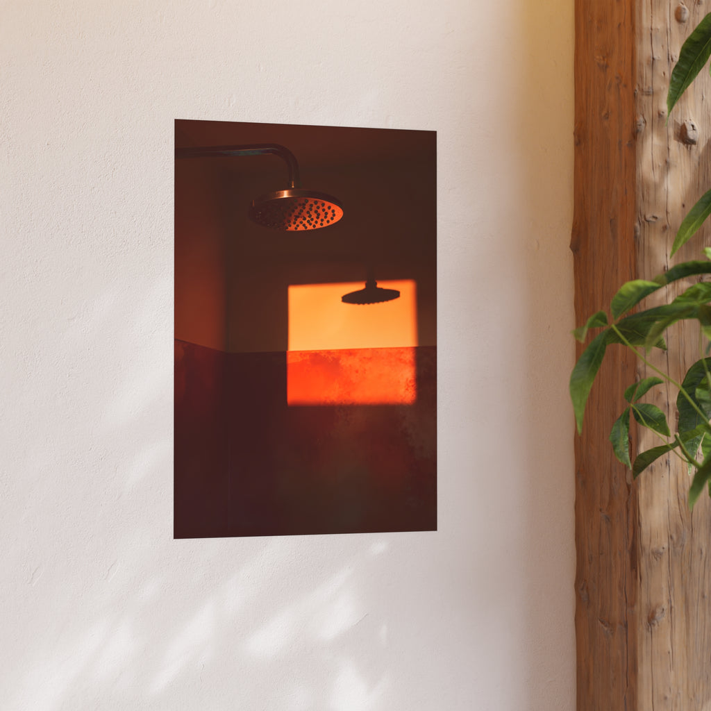 Shower Light Sunset Poster