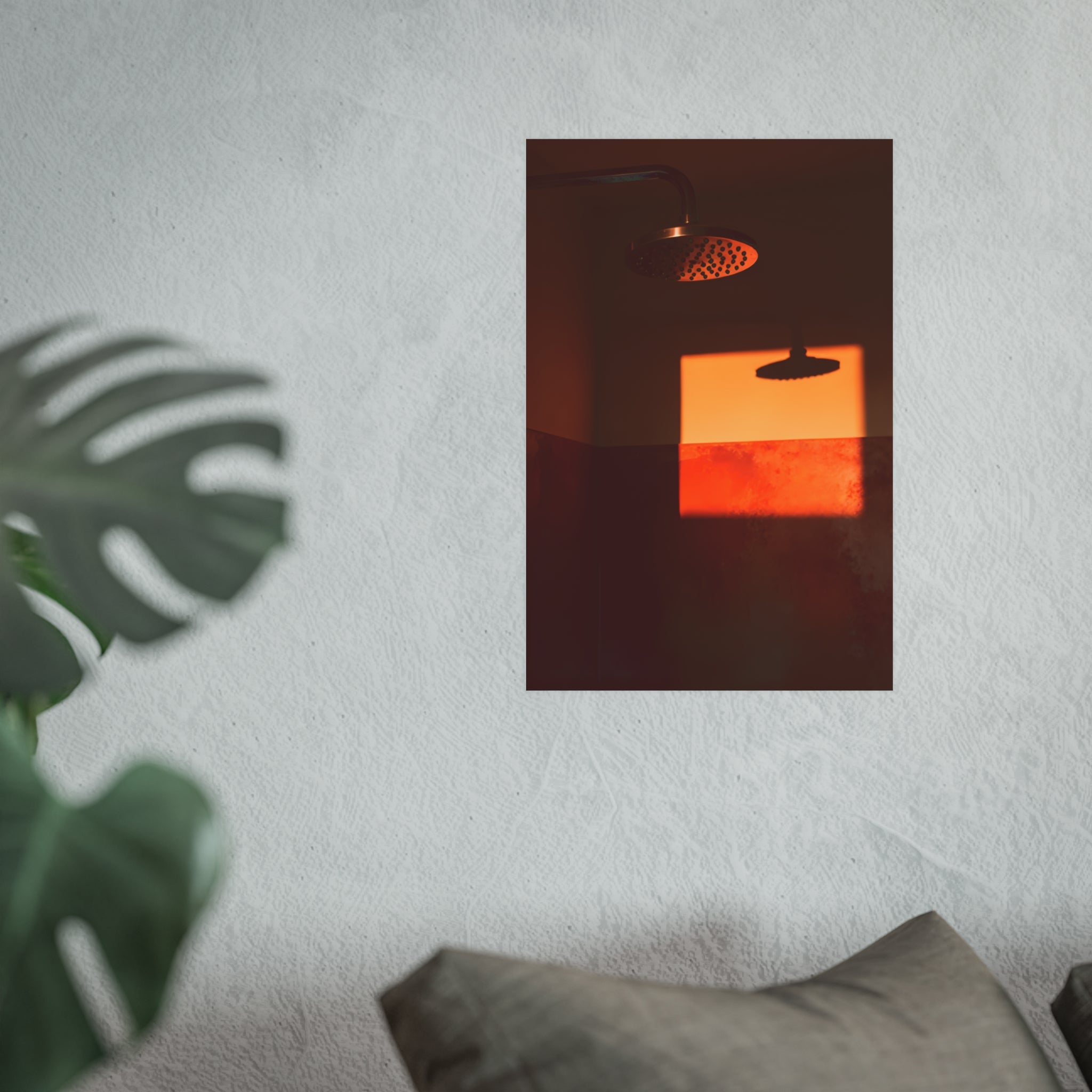 Shower Light Sunset Poster