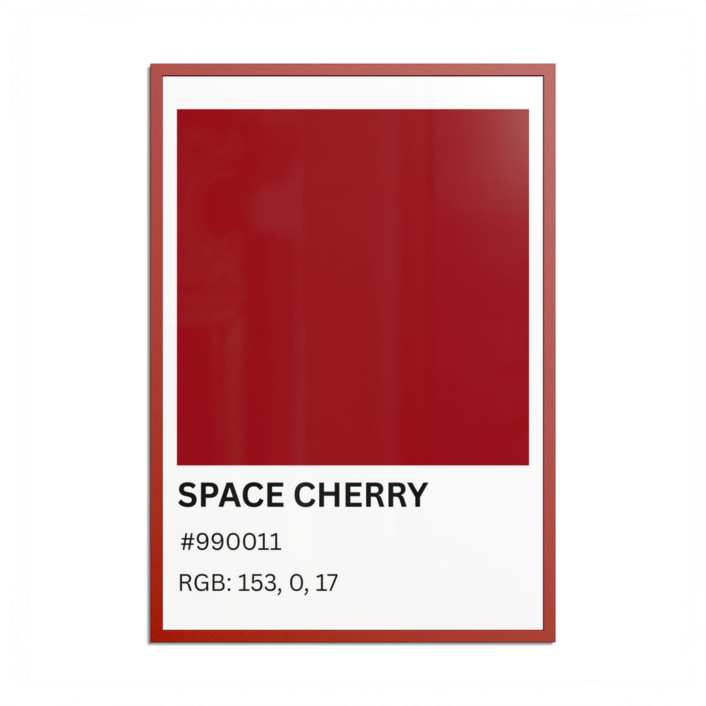 Red Color Swatch 'Space Cherry' Poster