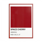 Red Color Swatch 'Space Cherry' Poster