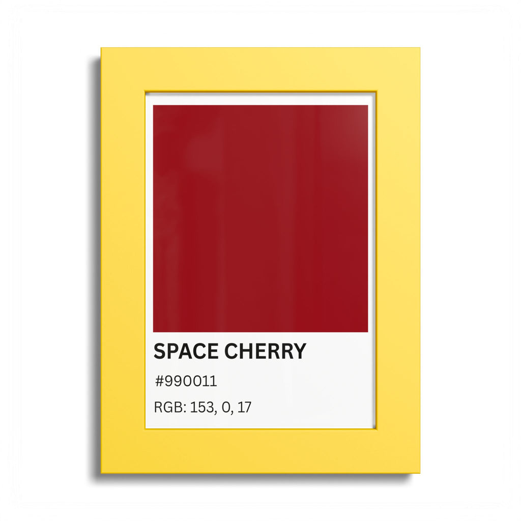 Red Color Swatch 'Space Cherry' Poster